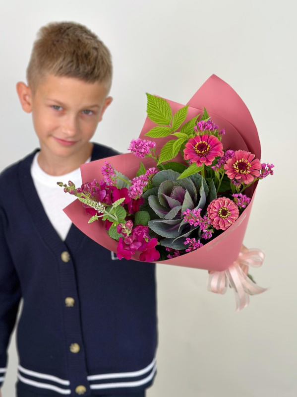 БУКЕТ ИЗ ФЕРМЕРСКИХ ЦВЕТОВ